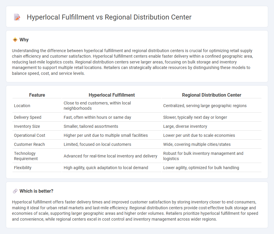Hyperlocal Fulfillment vs Regional Distribution Center in Retail