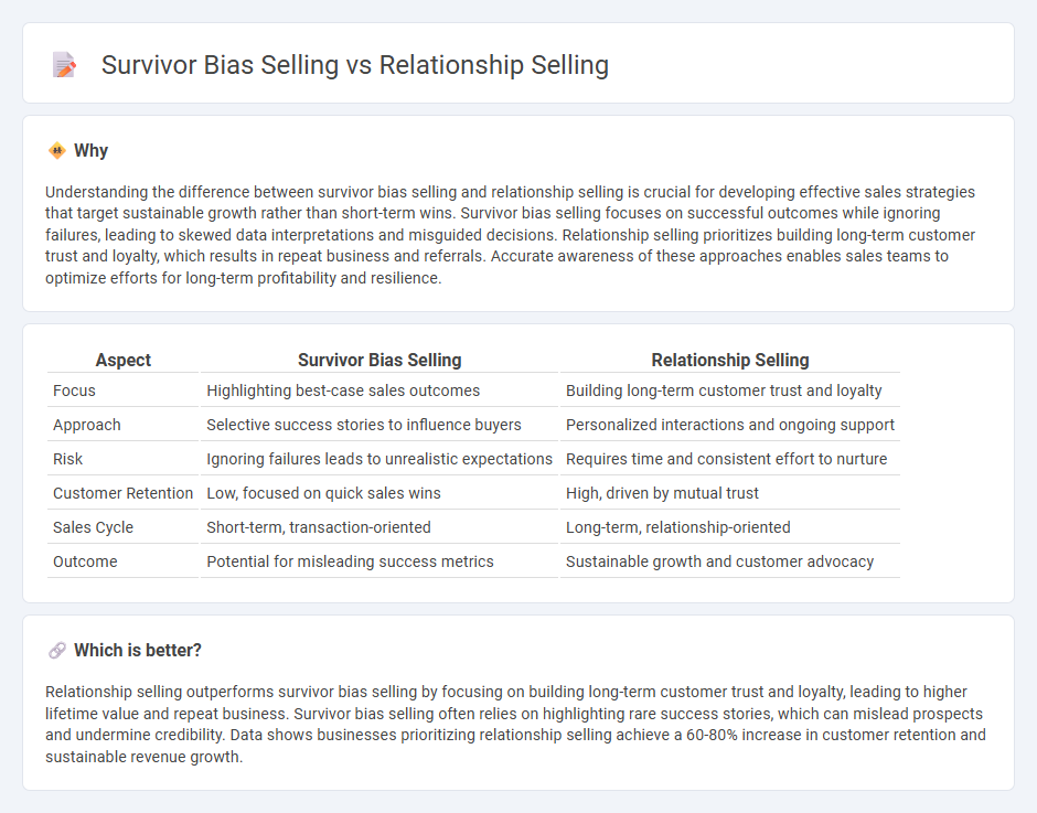Survivor Bias Selling vs Relationship Selling in Sales