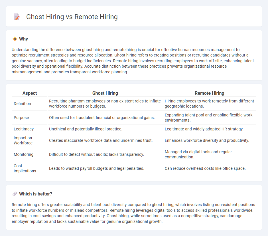 Ghost Hiring vs Remote Hiring in Human Resources
