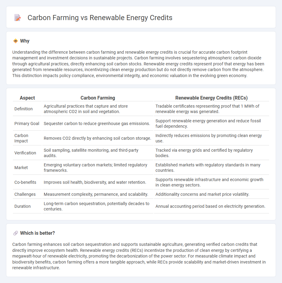 Carbon Farming vs Renewable Energy Credits in Economy