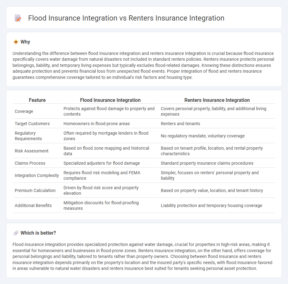 Flood Insurance Integration vs Renters Insurance Integration in Insurance