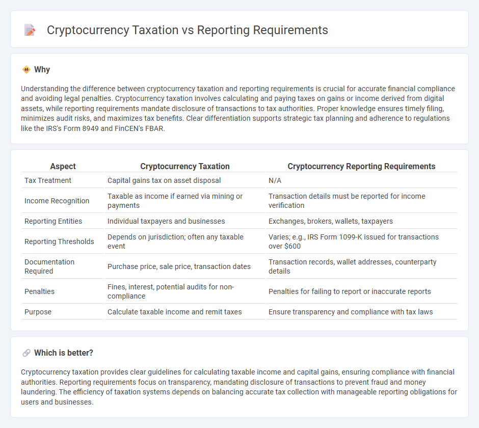 Cryptocurrency Taxation vs Reporting Requirements in Accounting
