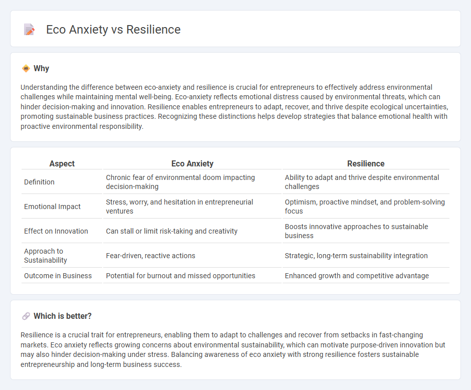 Eco Anxiety vs Resilience in Entrepreneurship