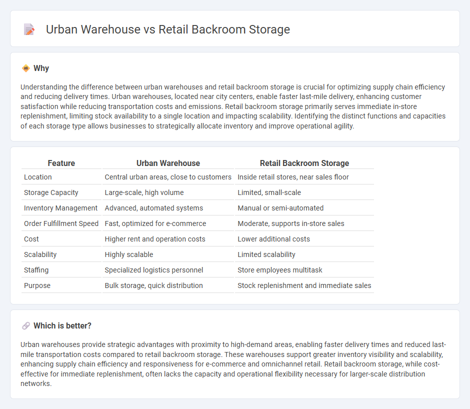 Urban Warehouse vs Retail Backroom Storage in Logistics