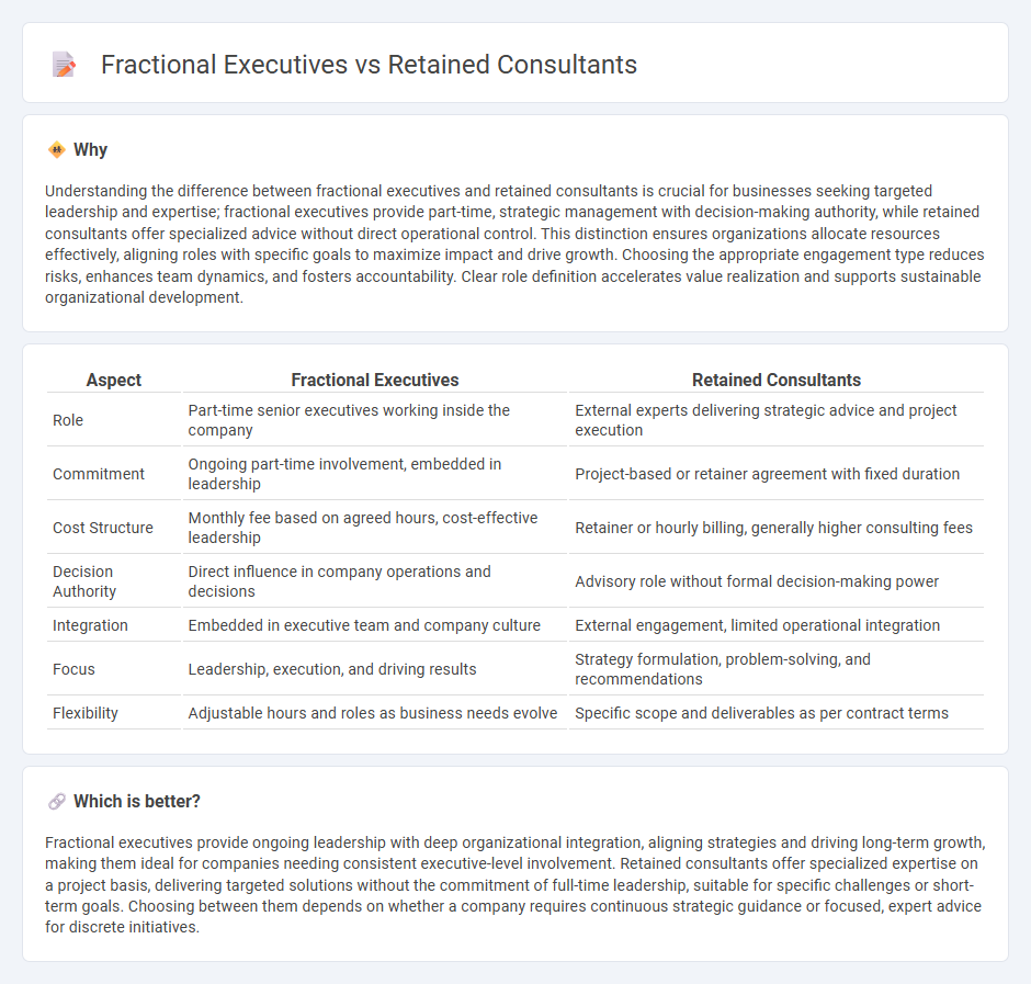 Fractional Executives vs Retained Consultants in Consulting