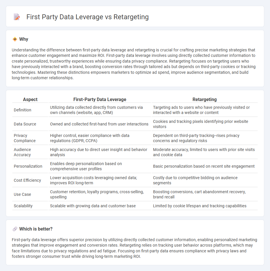 First Party Data Leverage vs Retargeting in Marketing