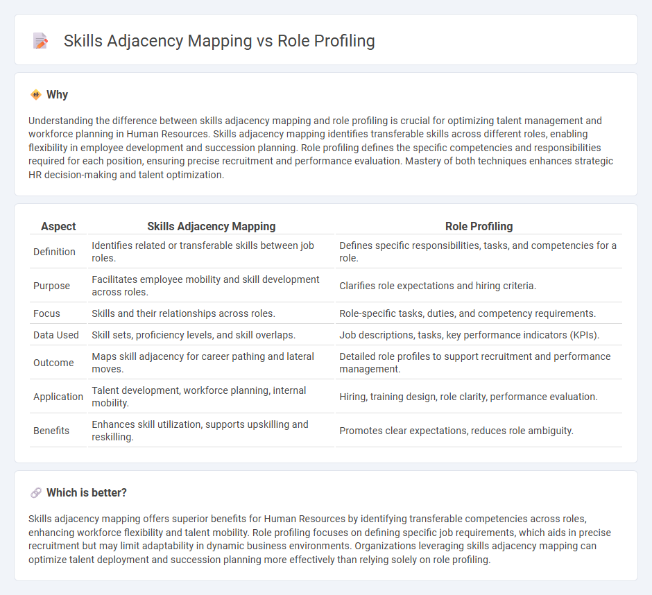 Skills Adjacency Mapping vs Role Profiling in Human Resources