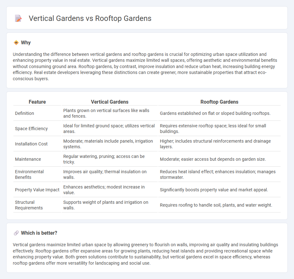 Vertical Gardens vs Rooftop Gardens in Real Estate