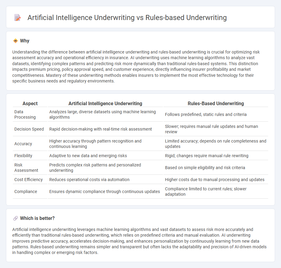 Artificial Intelligence Underwriting vs Rules-Based Underwriting in Insurance