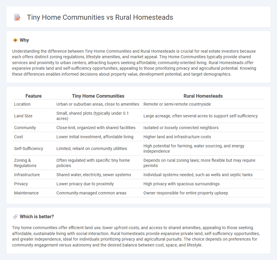 Tiny Home Communities vs Rural Homesteads in Real Estate