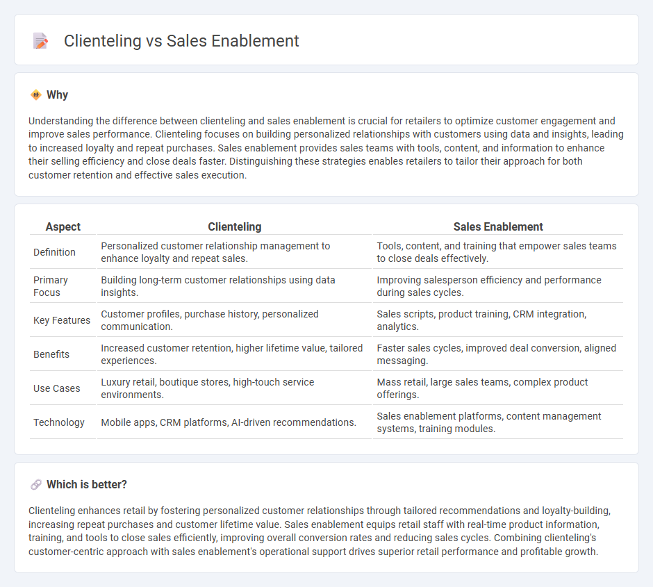 Clienteling vs Sales Enablement in Retail
