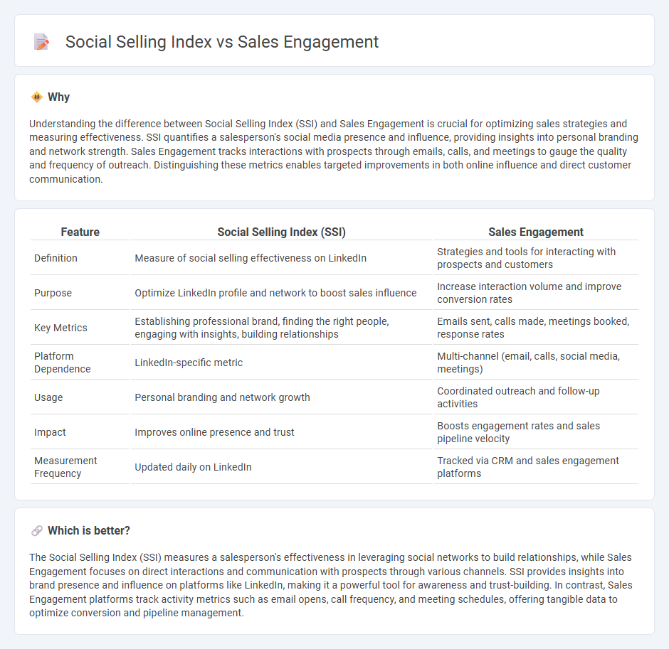 Social Selling Index vs Sales Engagement in Sales