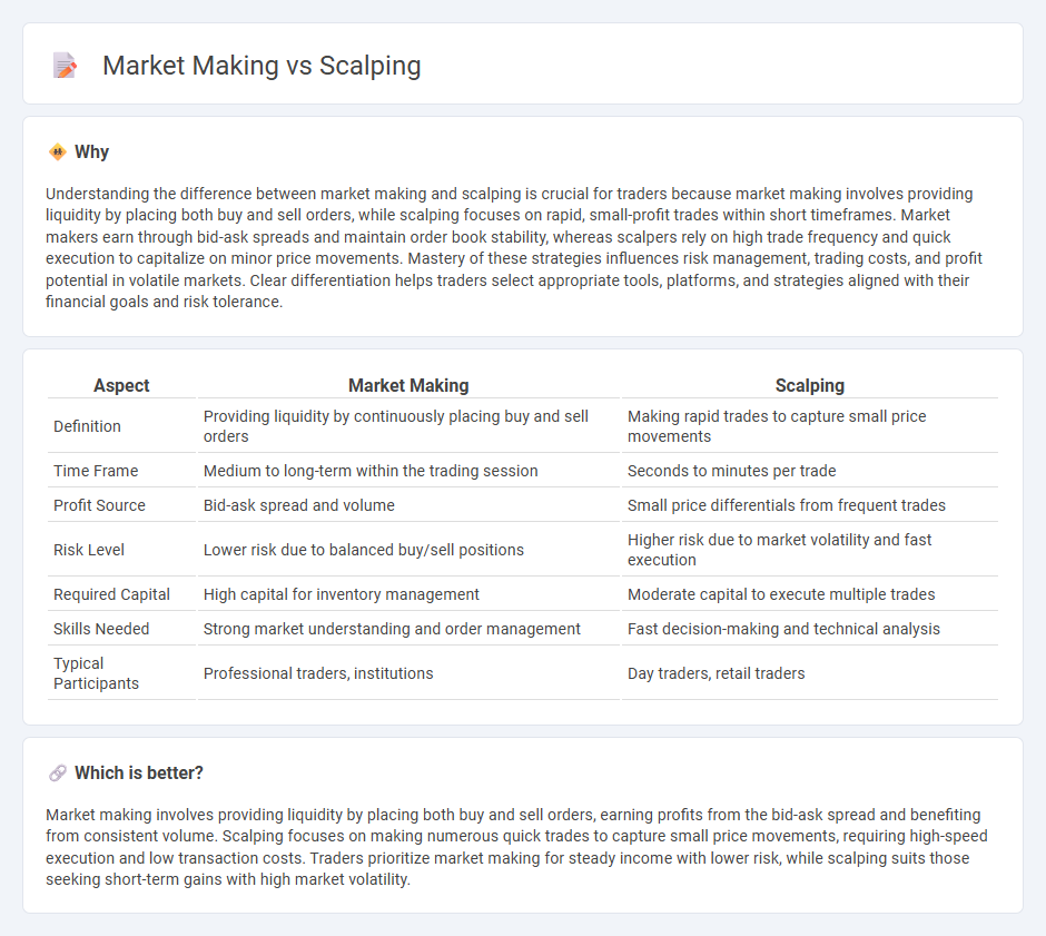 Market Making vs Scalping in Trading