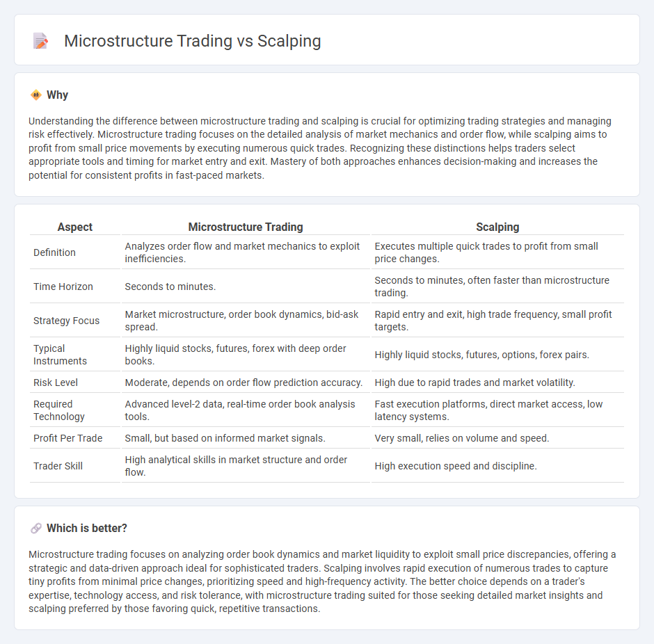Microstructure Trading vs Scalping in Trading