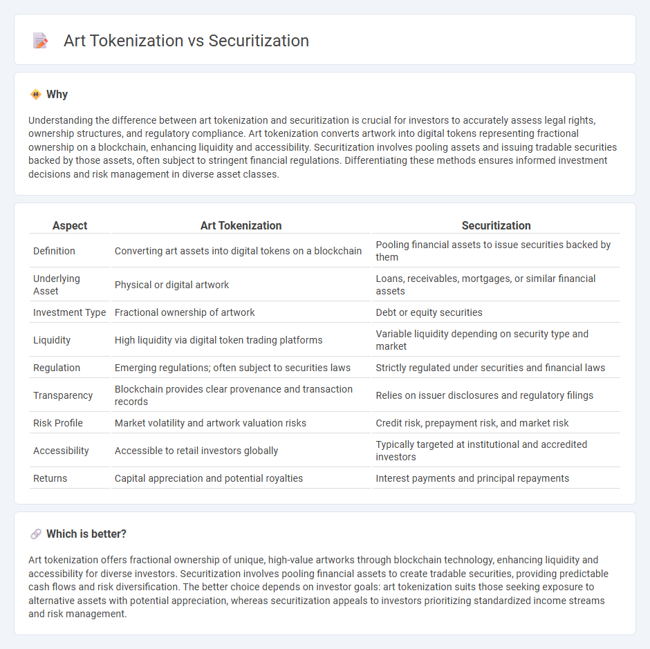 Art Tokenization vs Securitization in Investment