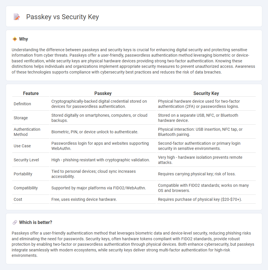 Passkey vs Security Key in Technology