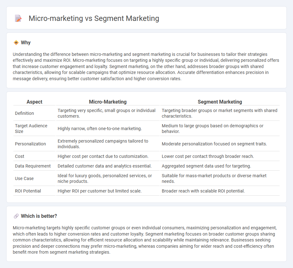 Micro-Marketing vs Segment Marketing in Sales
