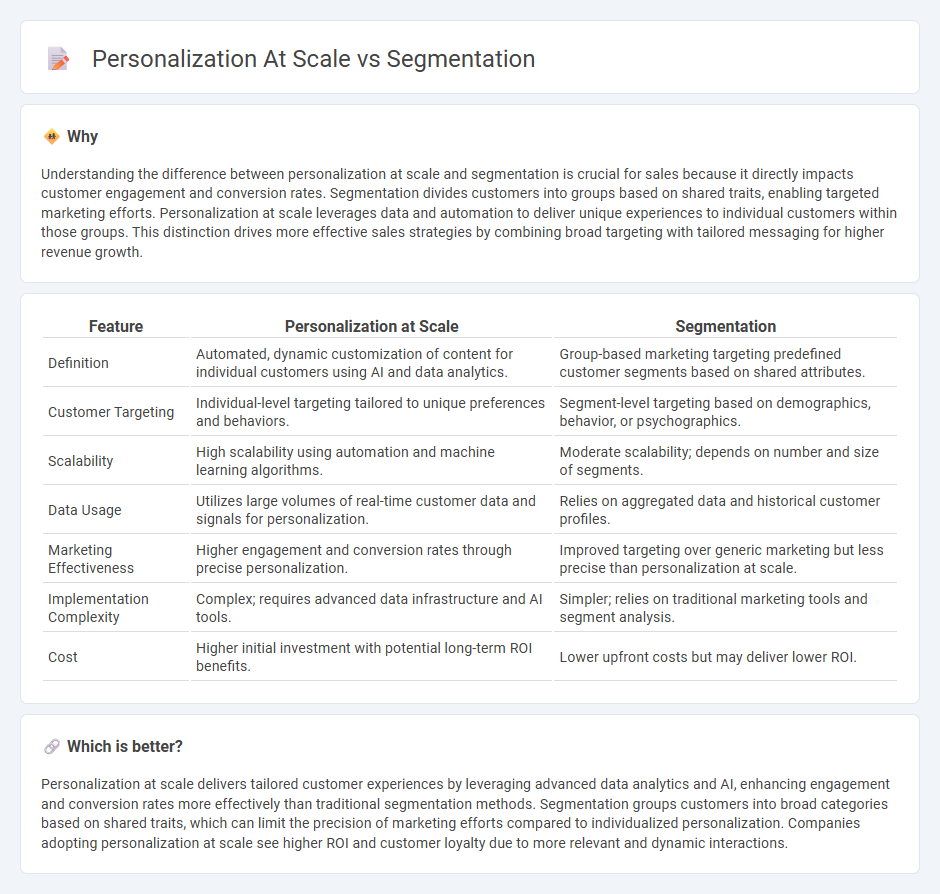 Personalization At Scale vs Segmentation in Sales