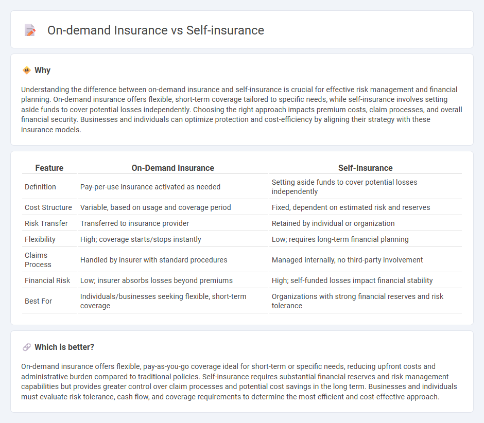 On-Demand Insurance vs Self-Insurance in Insurance