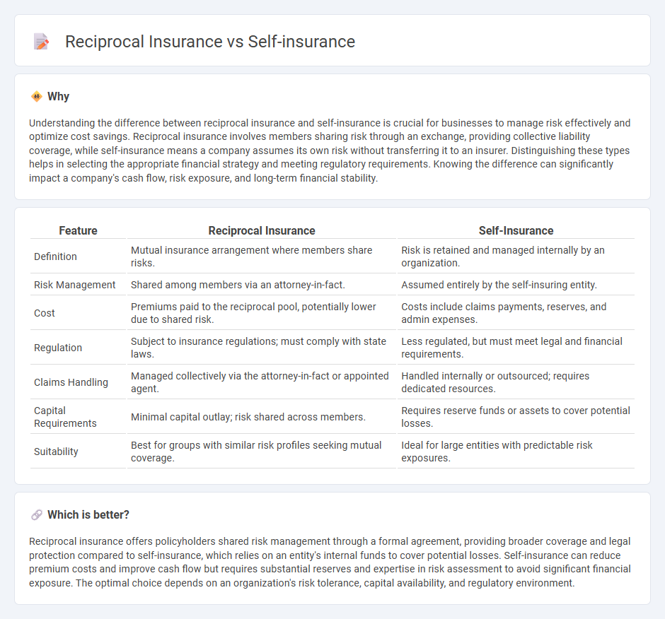 Reciprocal Insurance vs Self-Insurance in Insurance