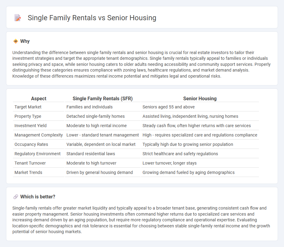 Single Family Rentals vs Senior Housing in Real Estate