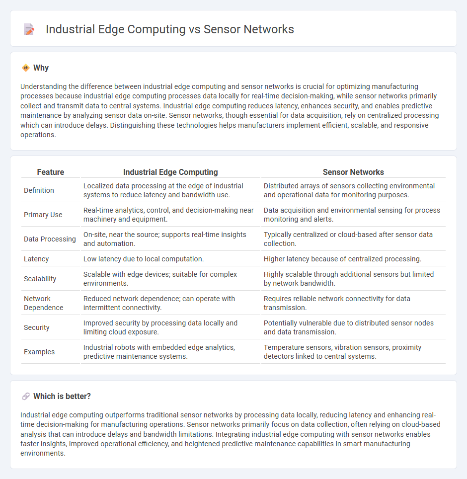 Industrial Edge Computing vs Sensor Networks in Manufacturing