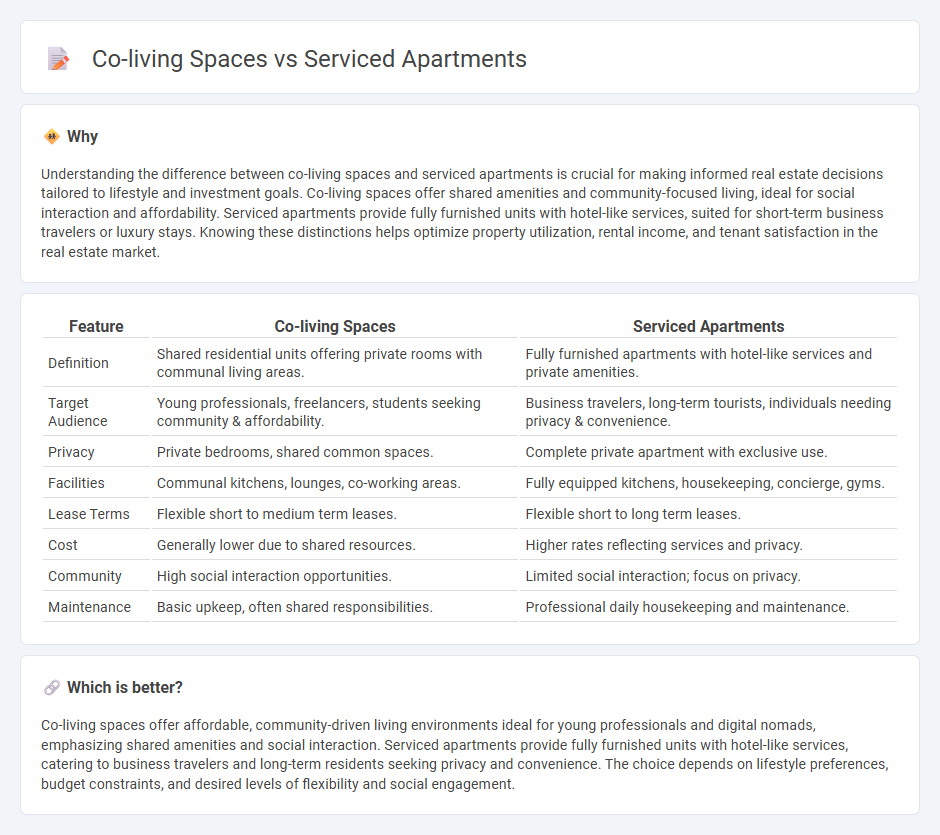 Co-Living Spaces vs Serviced Apartments in Real Estate