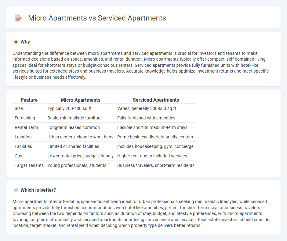 Micro Apartments vs Serviced Apartments in Real Estate