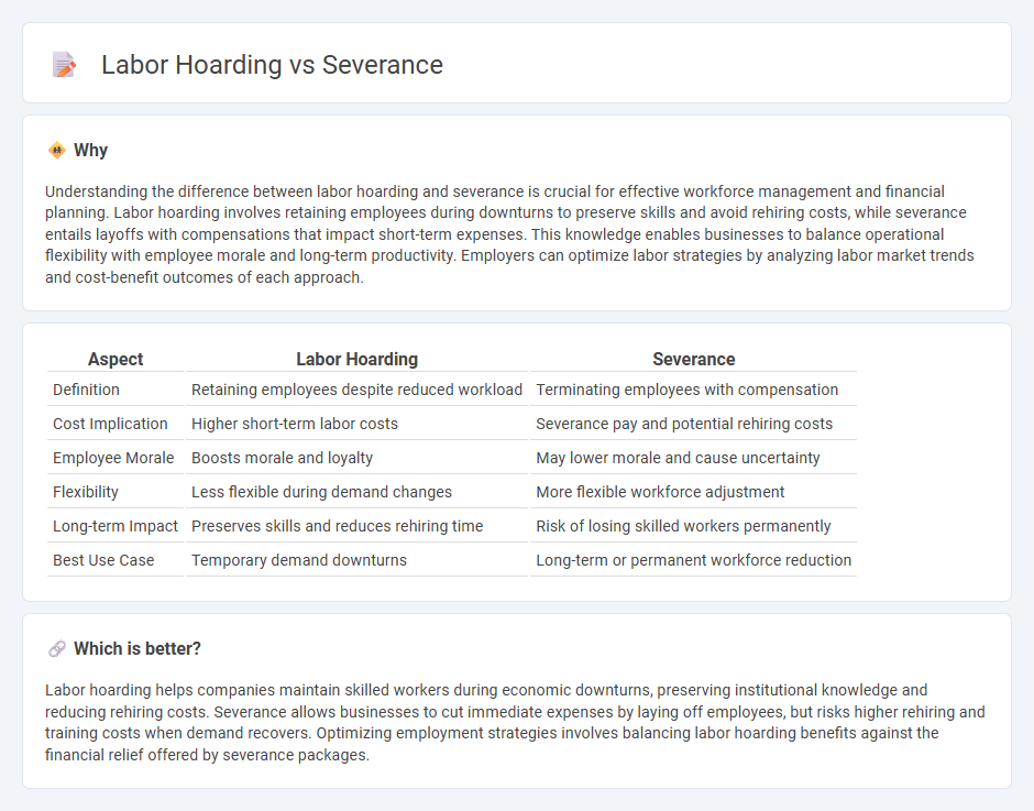 Labor Hoarding vs Severance in Employment