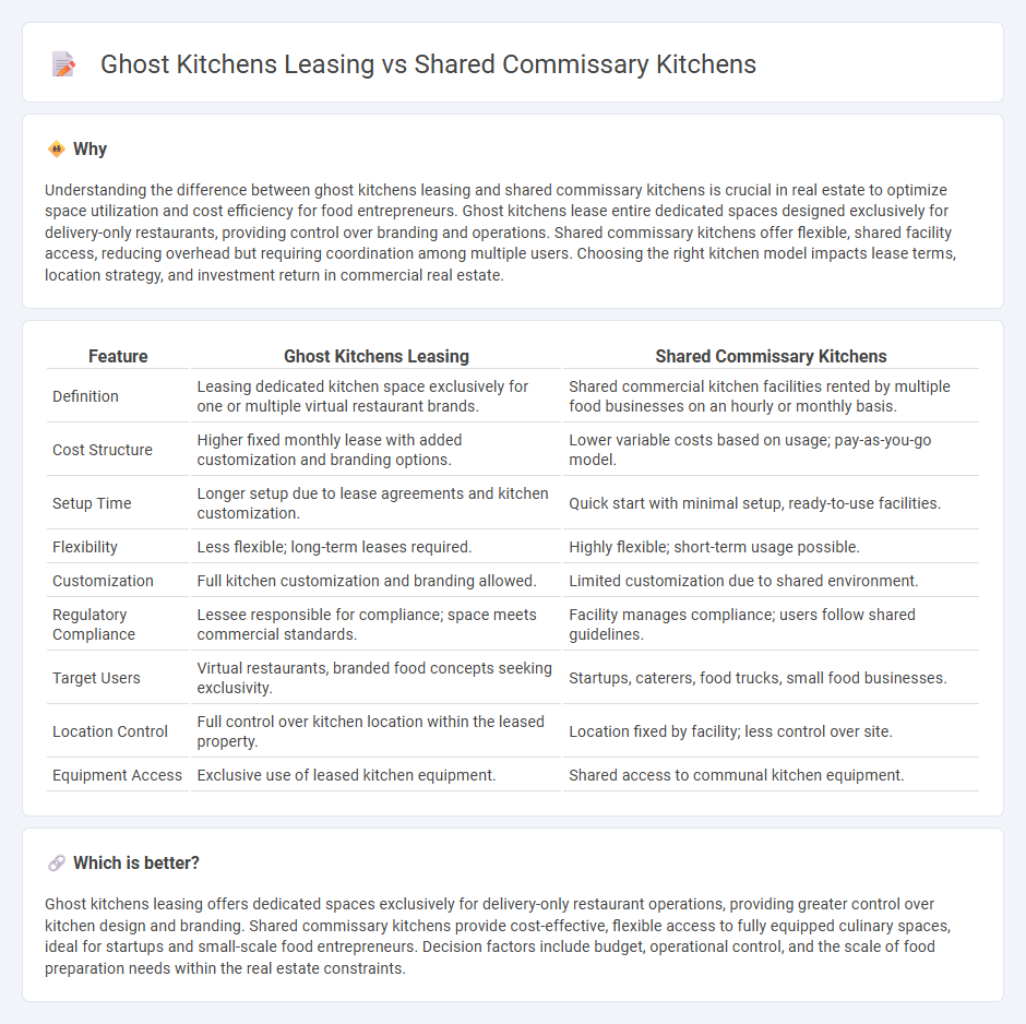 Ghost Kitchens Leasing vs Shared Commissary Kitchens in Real Estate