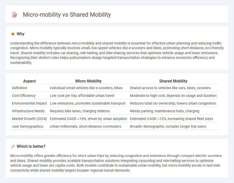Micro-Mobility vs Shared Mobility in Economy