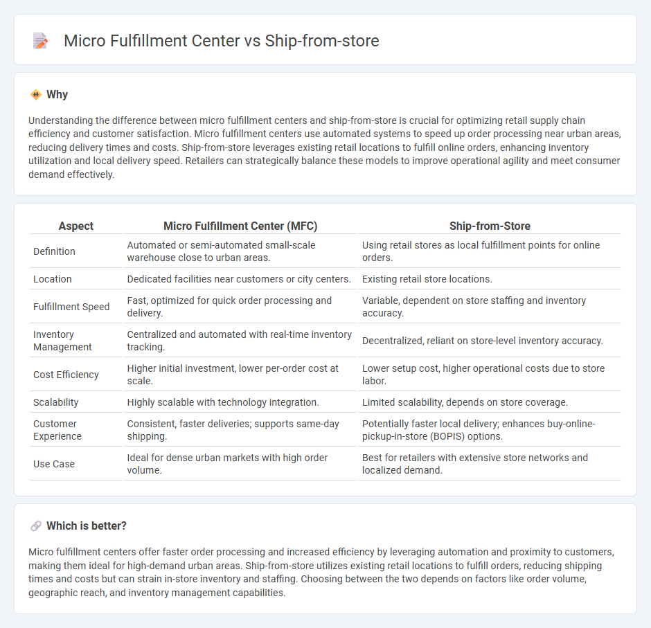 Micro Fulfillment Center vs Ship-From-Store in Retail