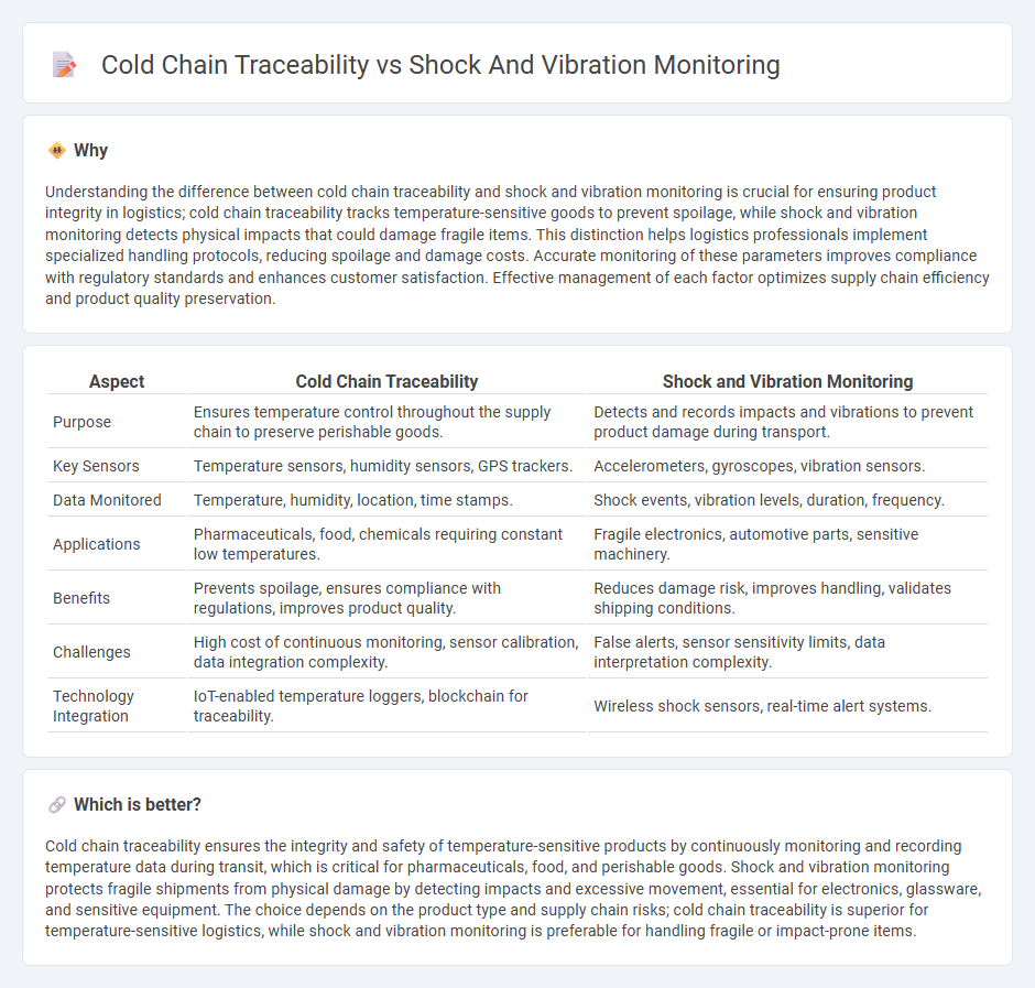 Cold Chain Traceability vs Shock And Vibration Monitoring in Logistics