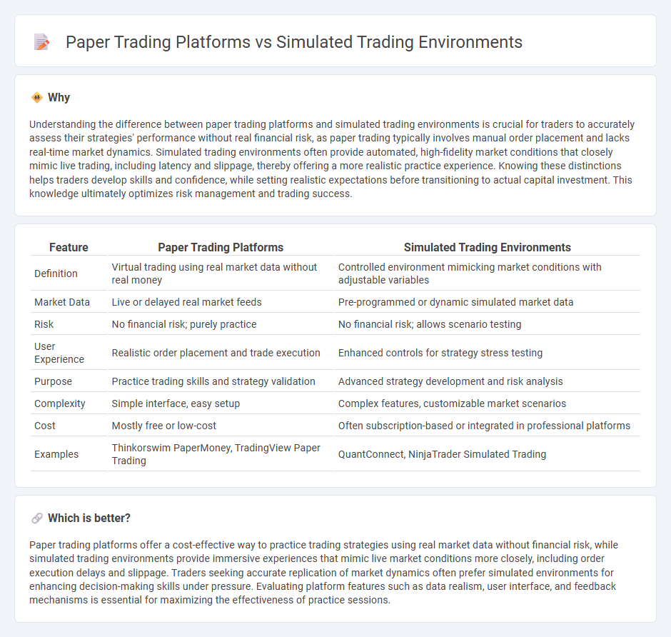 Paper Trading Platforms vs Simulated Trading Environments in Trading