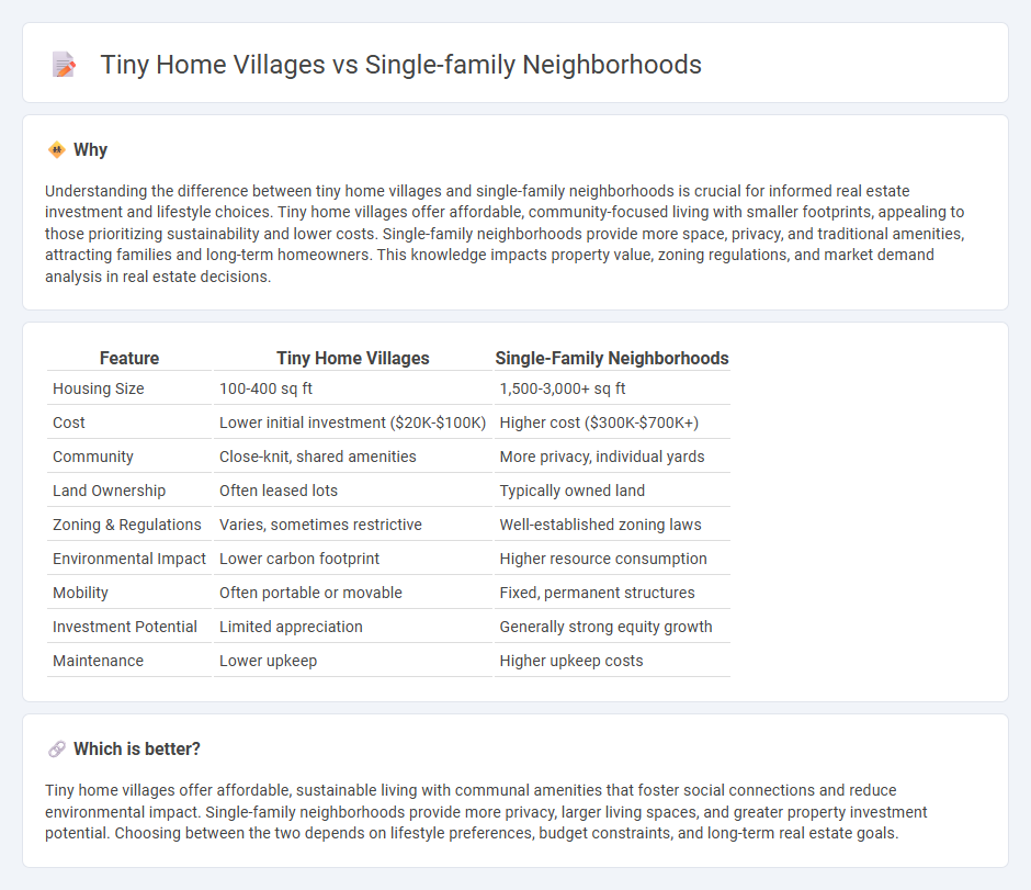 Tiny Home Villages vs Single-Family Neighborhoods in Real Estate