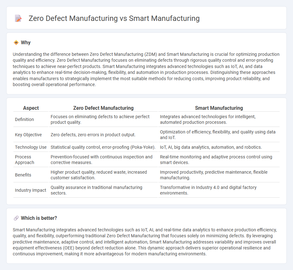Zero Defect Manufacturing vs Smart Manufacturing in Manufacturing