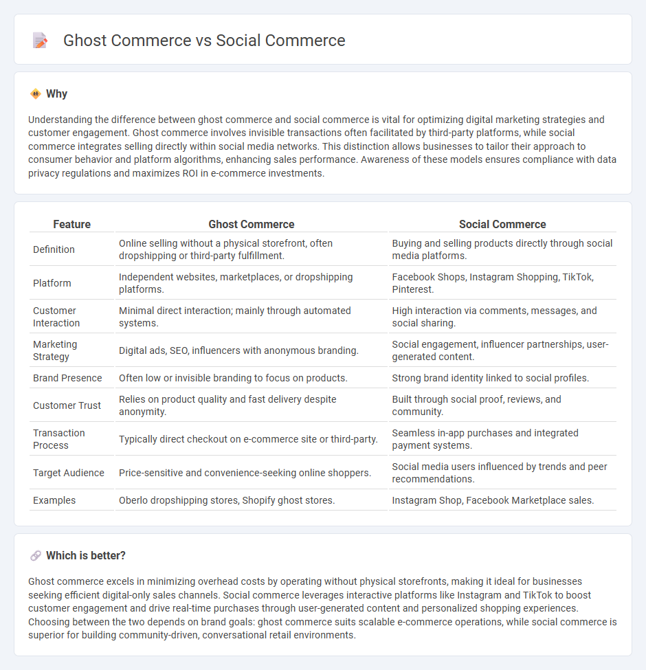 Ghost Commerce vs Social Commerce in Commerce