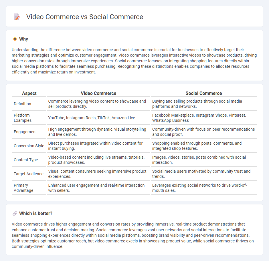Video Commerce vs Social Commerce in Commerce