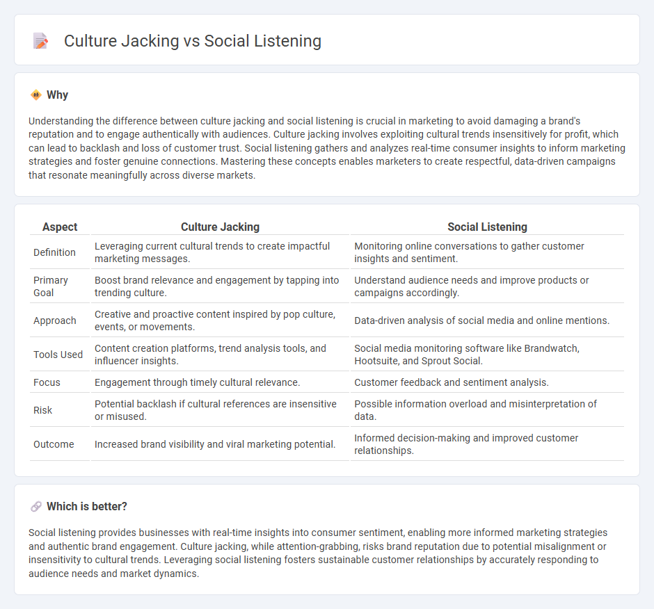 Culture Jacking vs Social Listening in Marketing