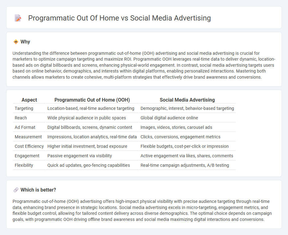 Programmatic Out Of Home vs Social Media Advertising in Marketing
