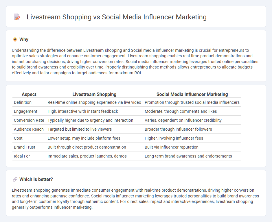 Livestream Shopping vs Social Media Influencer Marketing in Entrepreneurship