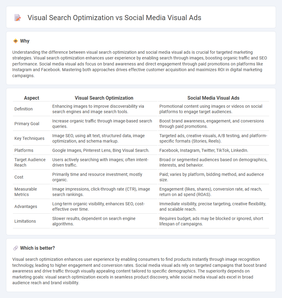 Visual Search Optimization vs Social Media Visual Ads in Marketing