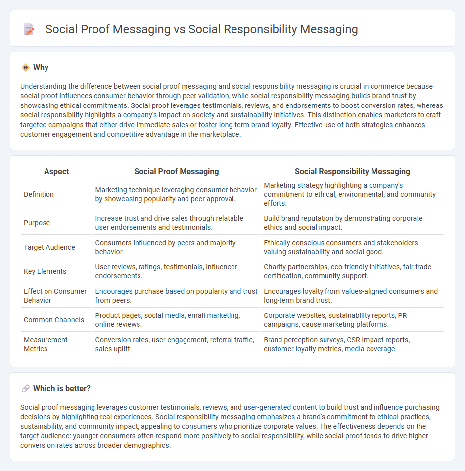 Social Proof Messaging vs Social Responsibility Messaging in Commerce