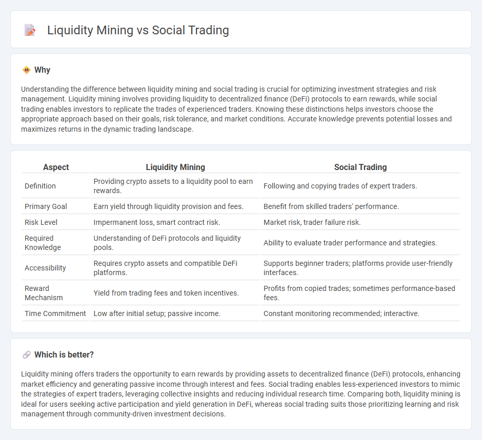 Liquidity Mining vs Social Trading in Trading