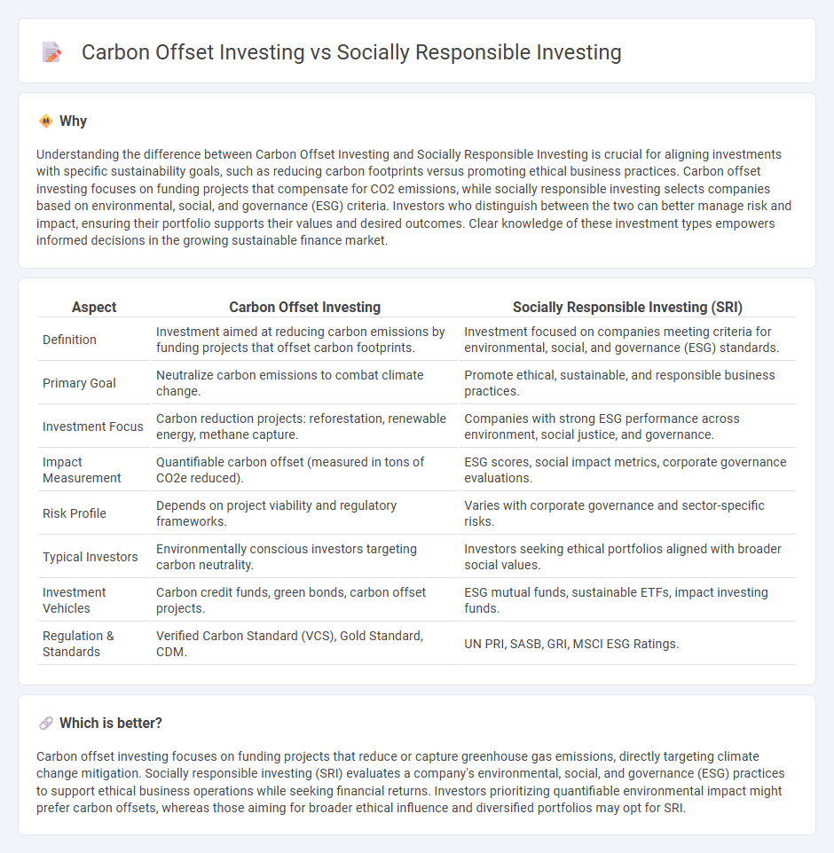 Carbon Offset Investing vs Socially Responsible Investing in Investment