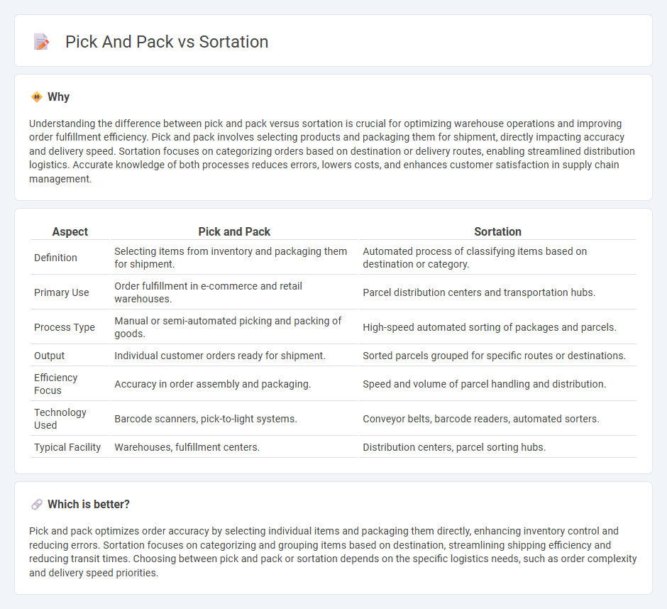 Pick And Pack vs Sortation in Logistics