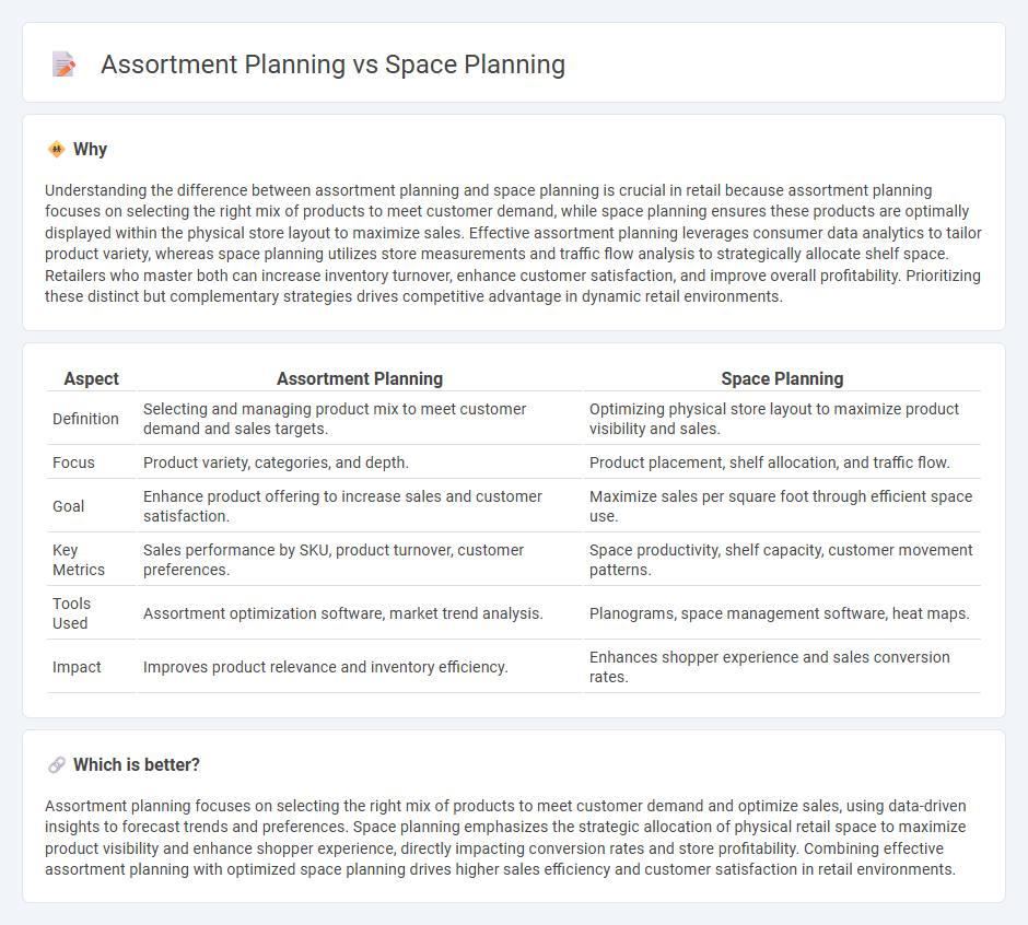 Assortment Planning vs Space Planning in Retail
