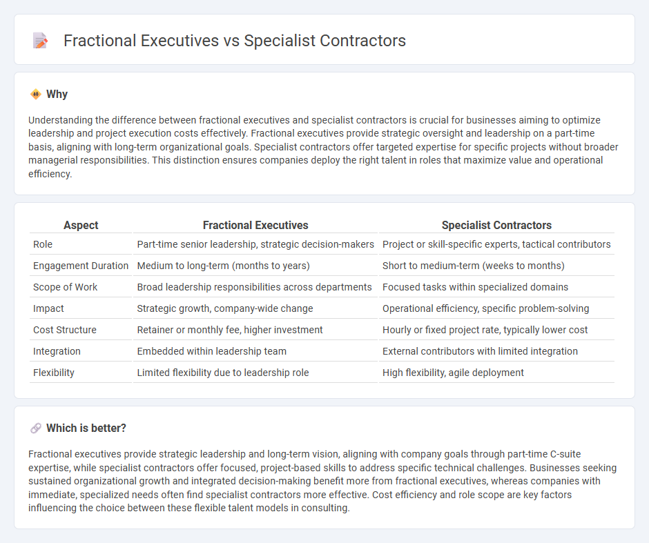 Fractional Executives vs Specialist Contractors in Consulting