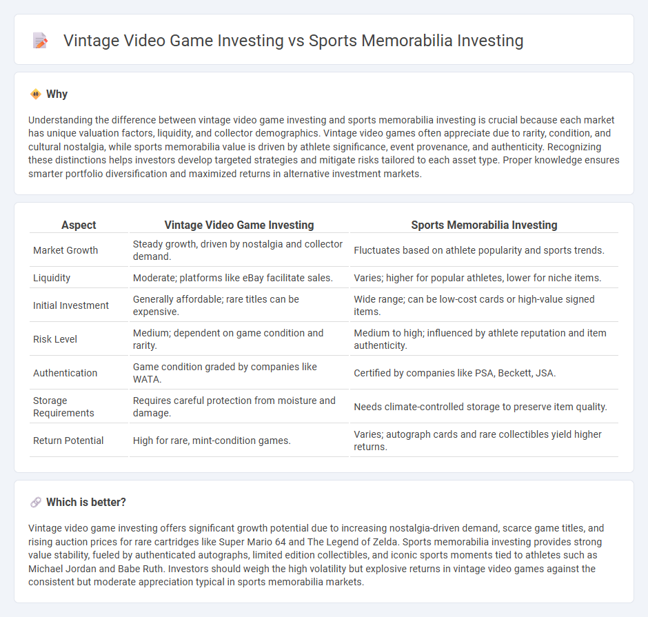 Vintage Video Game Investing vs Sports Memorabilia Investing in Investment