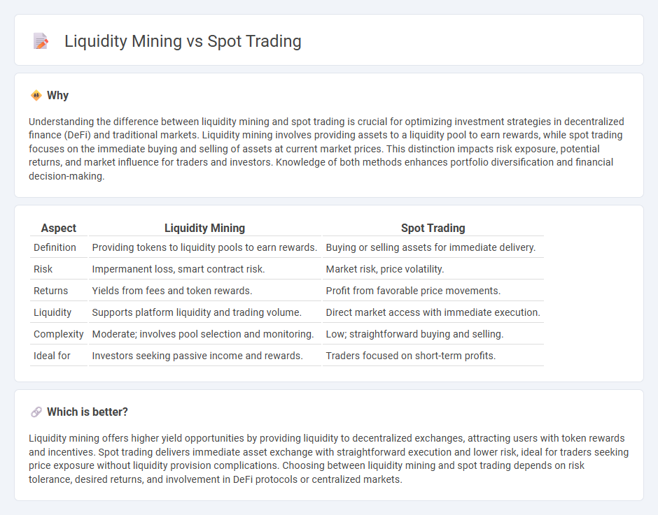 Liquidity Mining vs Spot Trading in Trading
